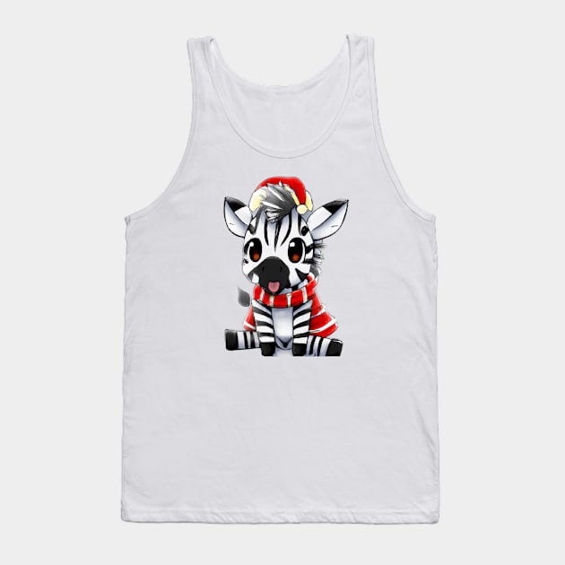 Cute Zebra Drawing Tank Top by Play Zoo